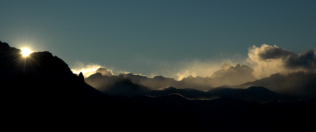 montagne con le nuvole